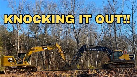 Cleaning Out This Nasty Pond With Two Excavators Youtube