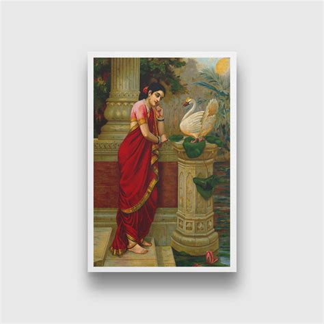 Buy Raja Ravi Varma Hamsa Damayanti Painting Online