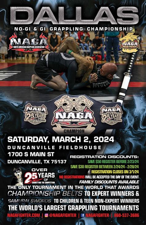 Dallas Grappling Bjj Championship Duncanville Tx Naga Fighter