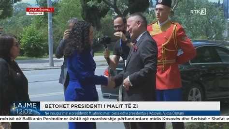 Ceremonia E Inaugurimit Të Presidentit Të Ri Të Malit Të Zi Jakov