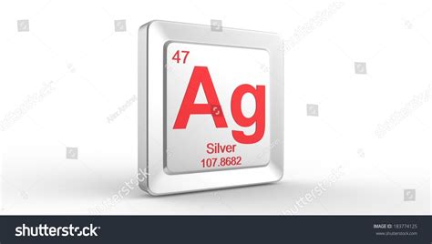 Ag Symbol 47 Material Silver Chemical Stock Illustration 183774125 ...