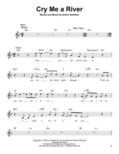 Cry Me A River par Michael Bublé Partitions pour Pro Vocal sur Sheet ...