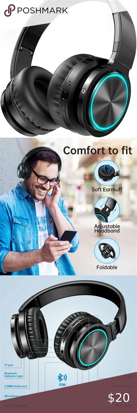 Picun B12 Wireless Bluetooth Headphones,HD Stereo Sound Over Ear ...