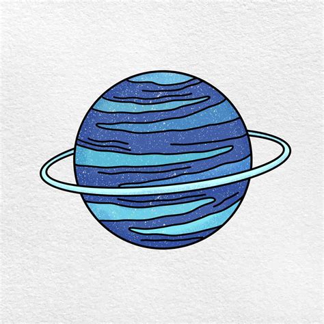 Planet Uranus Drawing