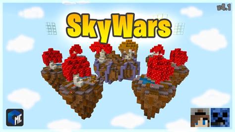 SkyWars (10 Maps) (MAP MINECRAFT BEDROCK) Minecraft Map