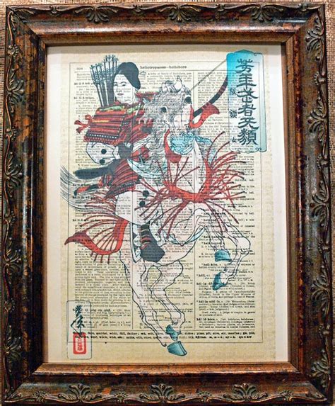 Japanese Woman Samurai Warrior Art Print From 1885 On Etsy Australia