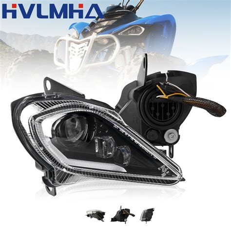 ♡e Mark Led Headlights For Yamaha Raptor 700 700r Yfz450 Yfz450r