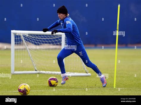 Rangers' Todd Cantwell during a training session at Rangers Training Centre, Milngavie, East ...