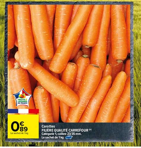 Promo Carottes Fili Re Qualit Carrefour Chez Carrefour Icatalogue Fr