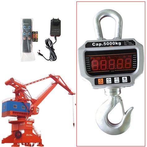 5000 KG 5Ton ELECTRONIC CRANE SCALES INDUSTRIAL HANGING DIGITAL WEIGHT