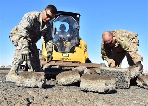 386th Civil Engineers Repair Runway To Keep Mission Flying Us Air