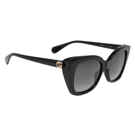 Gucci Cat Eye Sunglasses Women Black Flannels