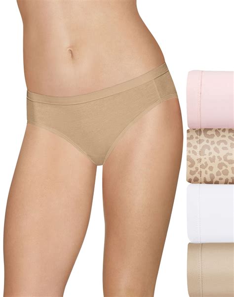Hanes Womens Ultimate Cotton Stretch Cool Comfort Bikini Pack