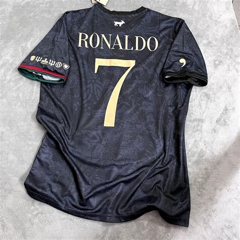 Ronaldo GOAT Portugal Jersey For Fans 23 24 Portugal Special Edition