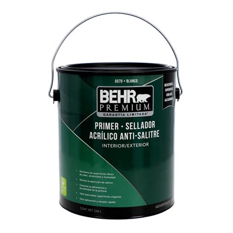 Behr Premium Primer Sellador Acr Lico Antisalitre The Home Depot M Xico