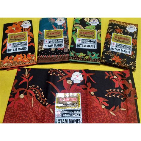 Jual Kain Batik Hitam Manis Cibulan Batik Warna Bahan Baju Seragam H