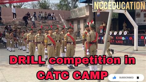 Drill Competition In Camp ।catc Camp Ncc।। Drill Ncc Nccarmy