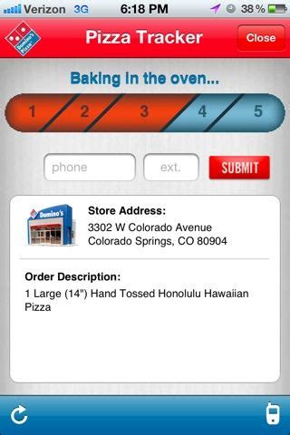 Domino's Pizza Tracker, best app! Well done! | Dominos pizza, Pizza, App