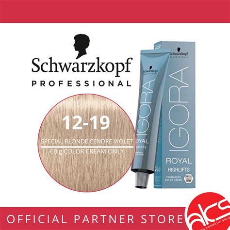 Jual Schwarzkopf Pro CAT RAMBUT IGORA ROYAL Hair Color G Special Blonde Cendre Violet