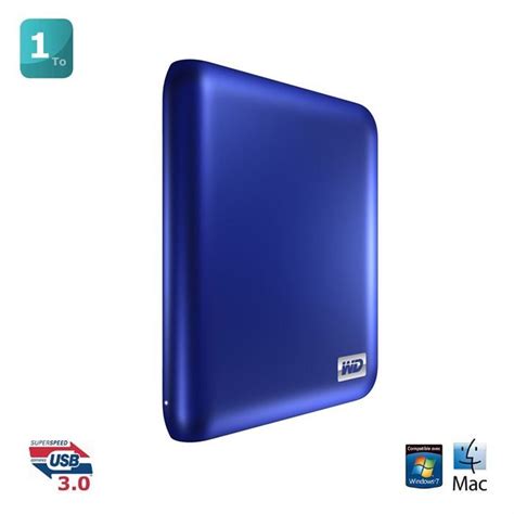 WD My Passport Essential SE 1000 Go Bleu Achat Vente Disque Dur