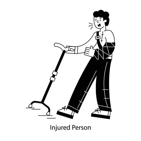 WebHere is an outline mini illustration showing injured person 47297886