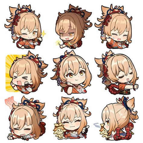 Jual Yoimiya Genshin Impact Chibi Sticker Biji X Cm Waterproof