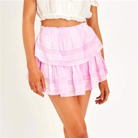 LoveShackFancy Skirts Love Shack Fancy Ruffle Mini Skirt Poshmark