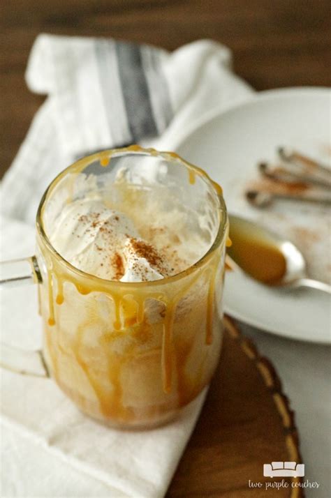 Caramel Apple Cider Floats Two Purple Couches