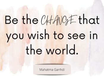 Be The Change Printable Poster by Higher and Hire | TPT