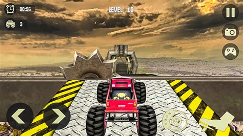 Monster Truck Driving Stunts Gameplay Android Youtube