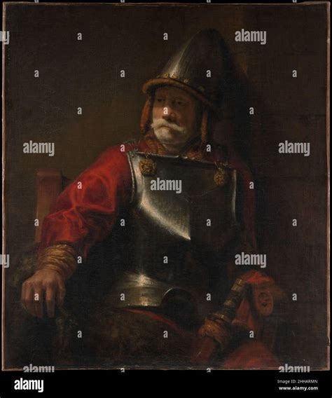 Man In Armor Mars Style Of Rembrandt Dutch This Painting Acquired