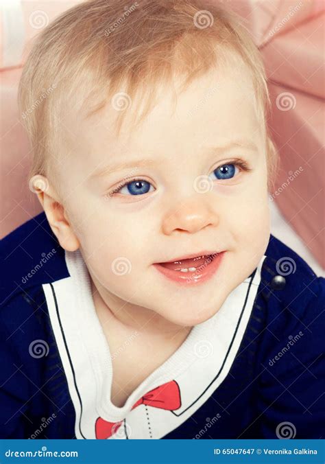 Cute Baby Boy Stock Image Image Of Soft Innocence Child 65047647