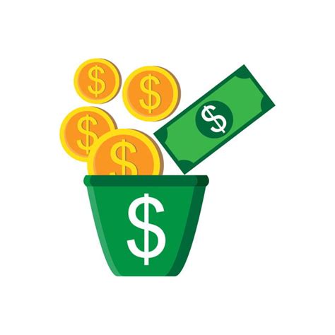 Full Money Vector Hd PNG Images, Bucket Full Money Dollar, Dollar Clipart, Bucket, Full PNG ...