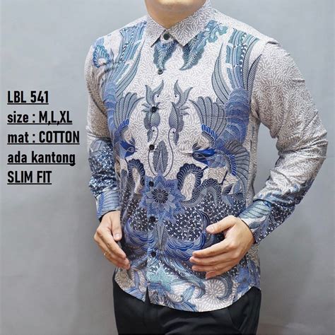 Baju Batik Pria Slim Fit Batik Pria Slim Fit Kemeja Batik Pria