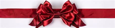 Premium Photo Decorative Red Bow With Horizontal Red Ribbon