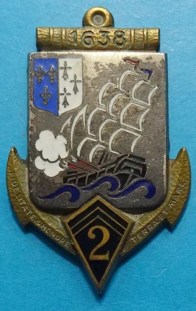 INSIGNE DU 2 Régiment d Infanterie Coloniale EUR 180 00 PicClick FR