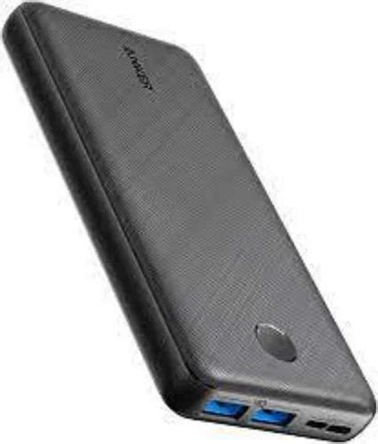 black travel portable battery charger li ion polymer  rs