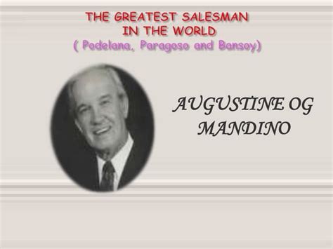 The Greatest Salesman by OG MANDINO