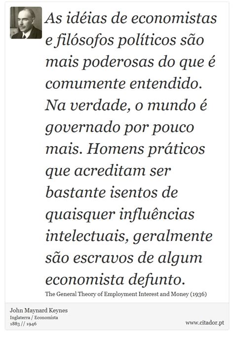 As Idéias De Economistas E Filósofos Políticos John Maynard Keynes