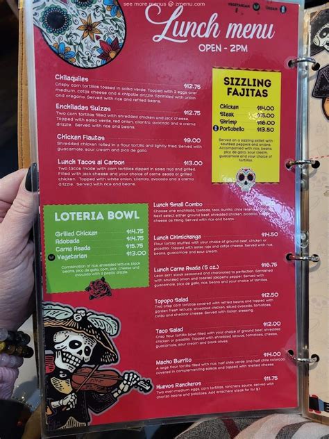 Menu At La Patrona Restaurant Tumwater Capitol Blvd SE