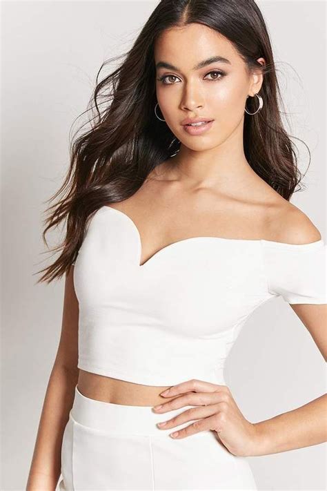 Forever 21 Off The Shoulder Crop Top