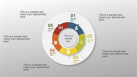 5 Step Creative Circular Diagram Design For PowerPoint SlideModel