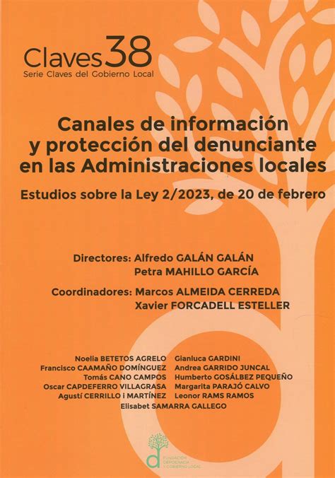 Libro Canales de información y protección del denunciante en las