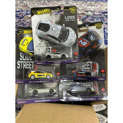 Car Culture Hot Wheels Street Slide 2 2024 Nissan Z Lamborghini Huracan Toyota GR Corolla