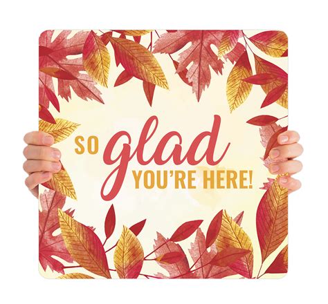 So Glad Youre Here Handheld Sign Fhh042