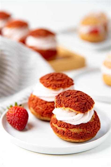 Strawberry Cream Puffs The Flavor Bender