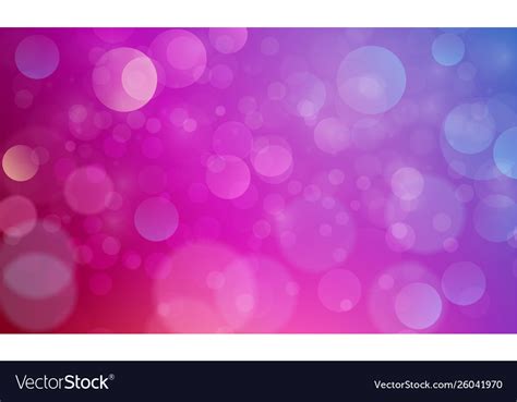 Abstract Bokeh Effect With Pink Purple Background Vector Image