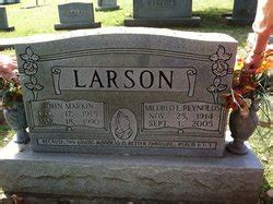 Mildred Ellen Reynolds Larson M Morial Find A Grave