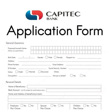 Capitec Online Job Application Form