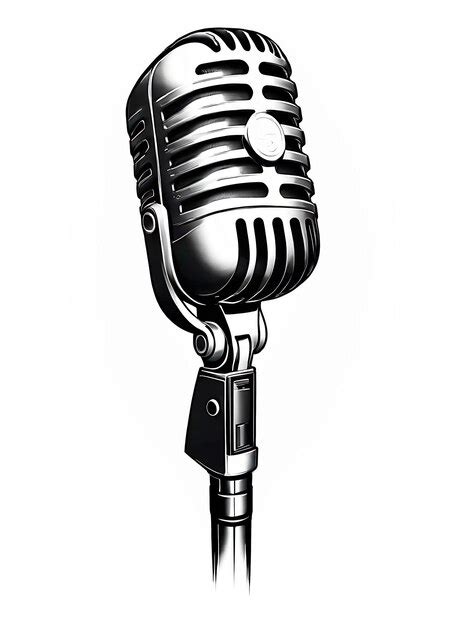 Premium Photo Microphone Logo Vector Illustration